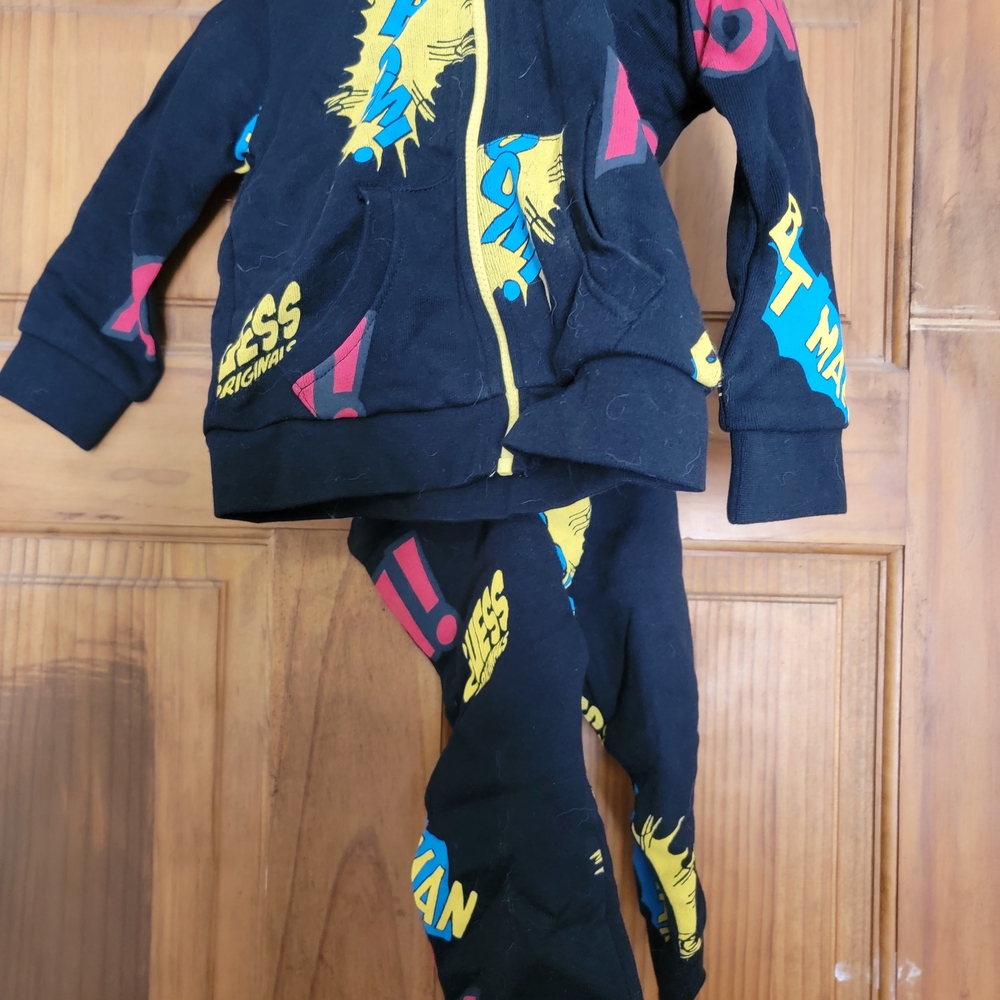 Guess Black and Yellow Graphic Hoodie
